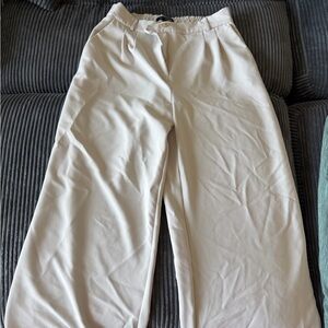 LOFT versatile cream pull-on trousers